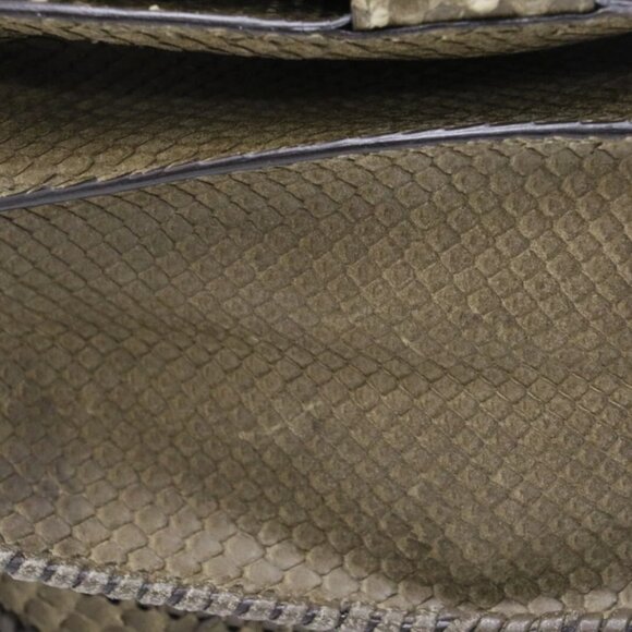 Salvatore Ferragamo Kamelia Shoulder Bag Python - Green - Picture 11 of 13